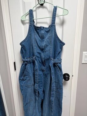 Celebrity Pink Light Blue Denim Overalls